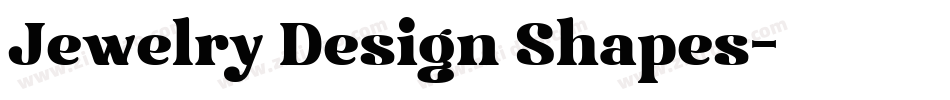 Jewelry Design Shapes字体转换